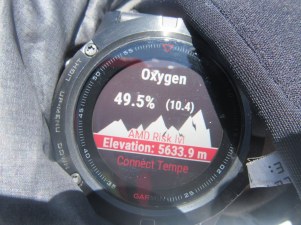 Prikazovalnik količine kisika na trenutni nadmorski višini
